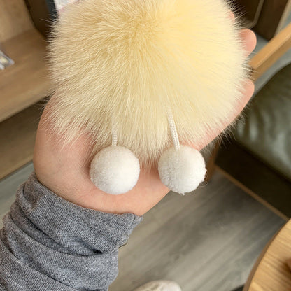 Cute Cow Plush Keychain