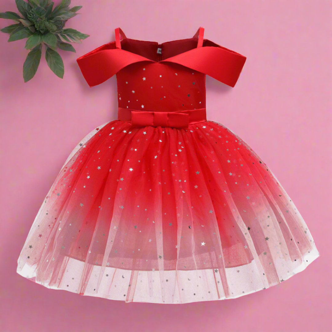 Off Shoulder Top Starry Princess Dress