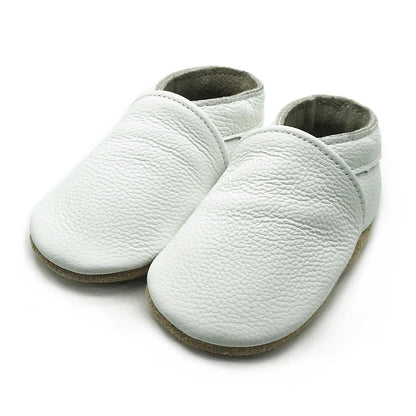 Soft Leather Newborn Booties for Babies