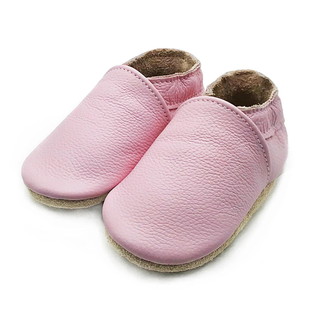 Soft Leather Newborn Booties for Babies