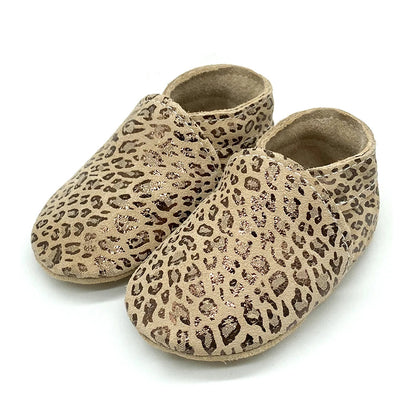 Soft Leather Newborn Booties for Babies