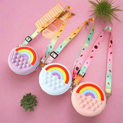 Rainbow Pop It Purse