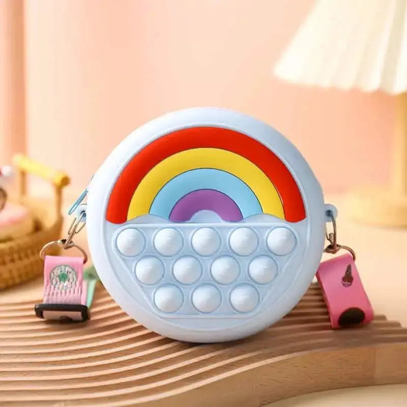 Rainbow Pop It Purse