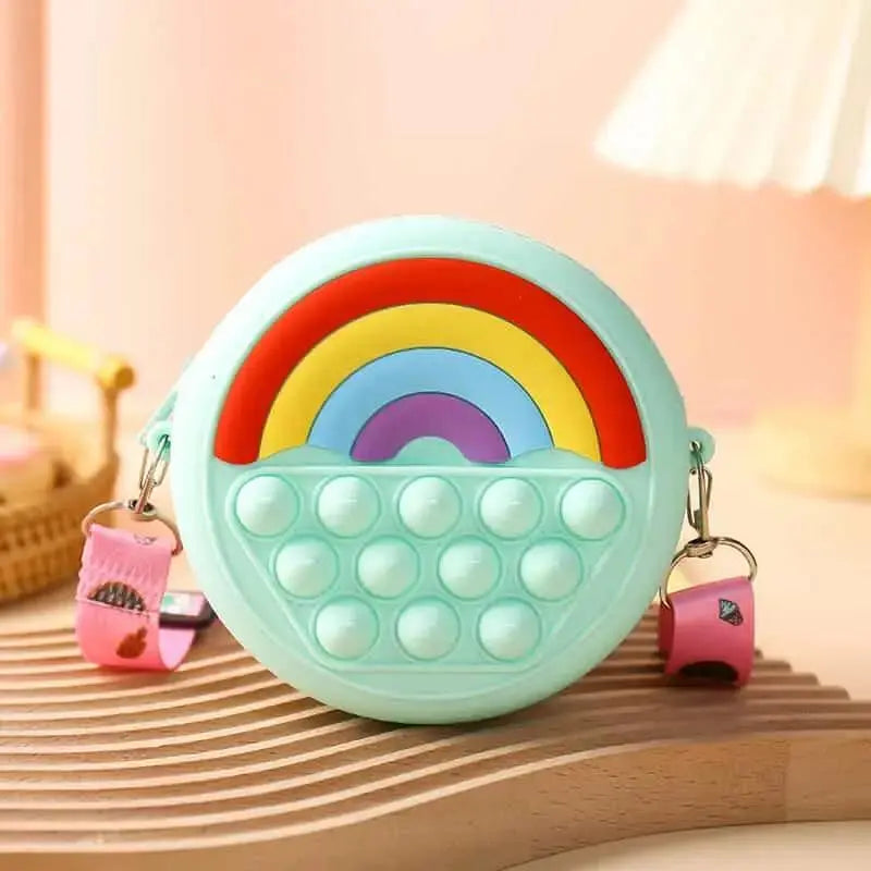 Rainbow Pop It Purse