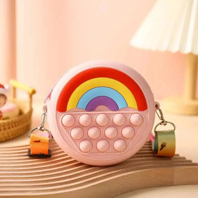 Rainbow Pop It Purse