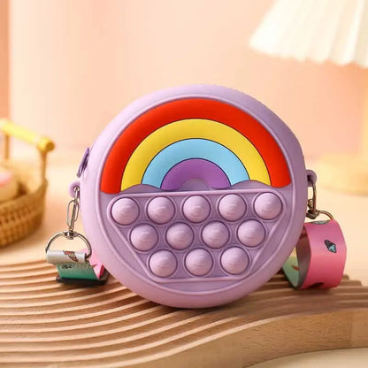 Rainbow Pop It Purse