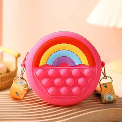 Rainbow Pop It Purse