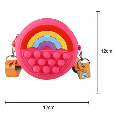 Rainbow Pop It Purse