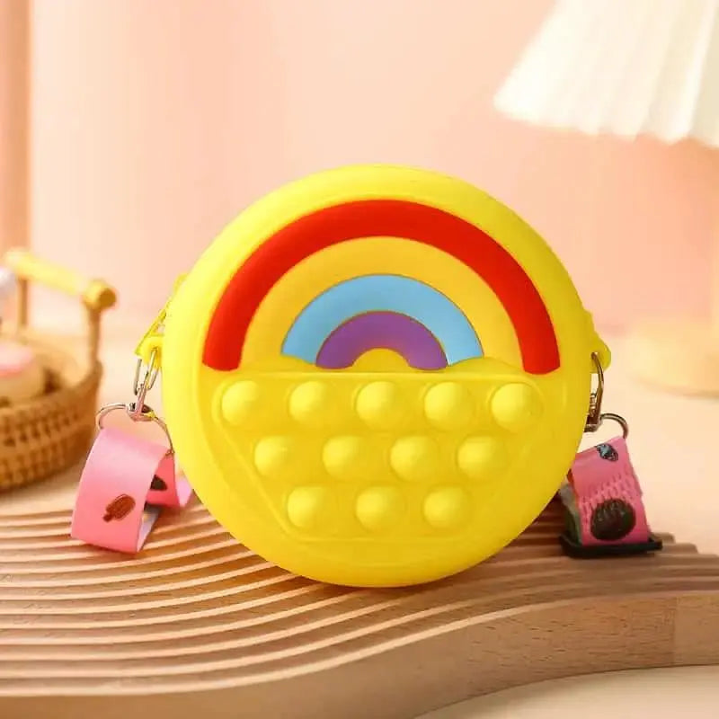 Rainbow Pop It Purse