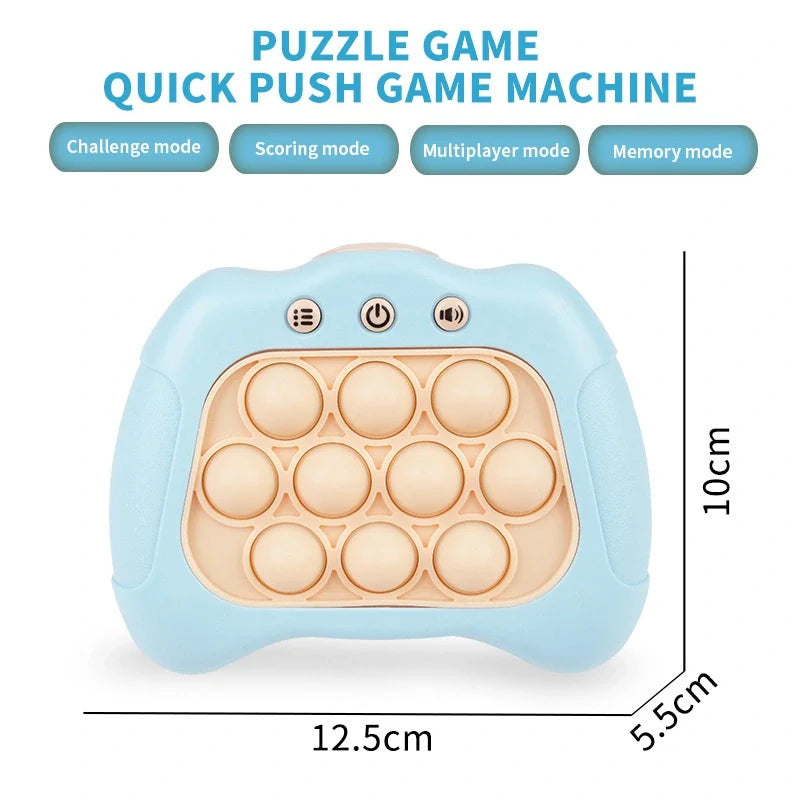 Pop Quick Push Game Electronic Light Up Fidget Console Machine