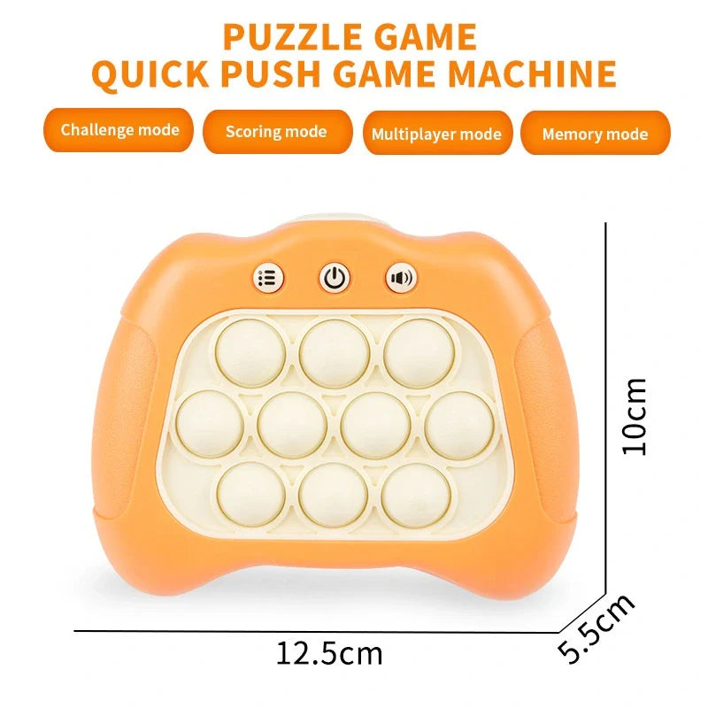 Pop Quick Push Game Electronic Light Up Fidget Console Machine
