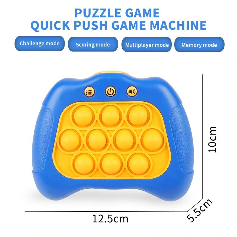 Pop Quick Push Game Electronic Light Up Fidget Console Machine