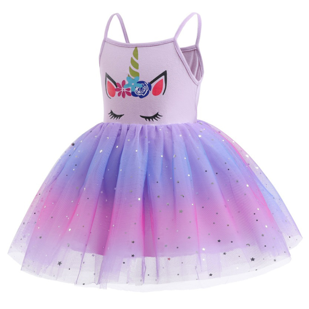 Unicorn Sleeveless Baby Summer Casual Tutu Dress