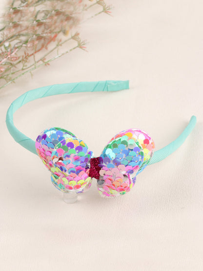 Flutter and Sparkle Butterfly Sequin Headband