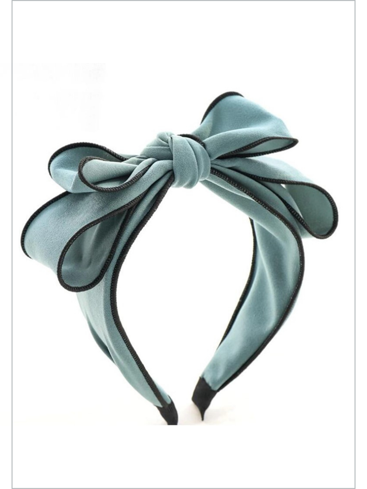 OOTD-Ready Bowknot Black Trim Headband