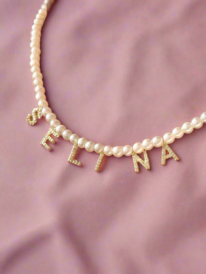 Girls Charm Party Rhinestone Letter Pendant