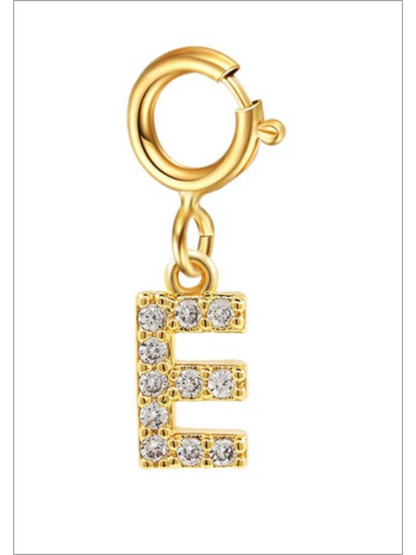 Girls Charm Party Rhinestone Letter Pendant
