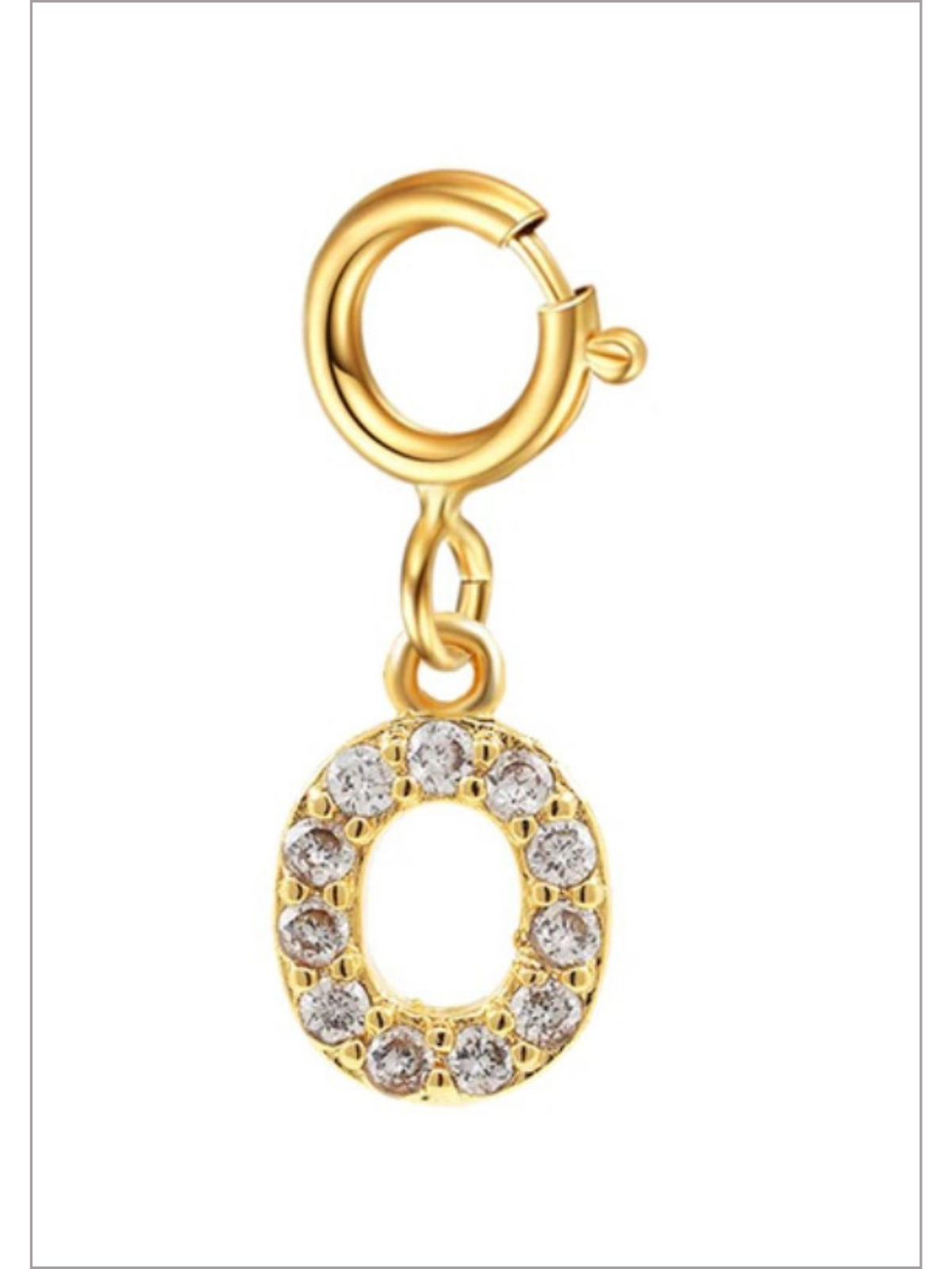 Girls Charm Party Rhinestone Letter Pendant