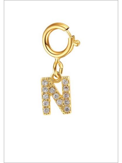Girls Charm Party Rhinestone Letter Pendant