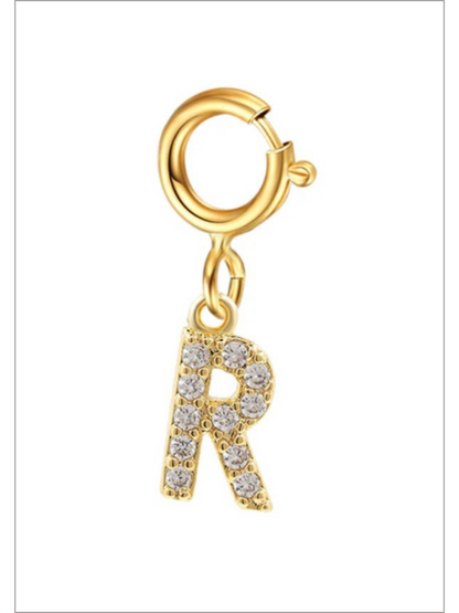Girls Charm Party Rhinestone Letter Pendant