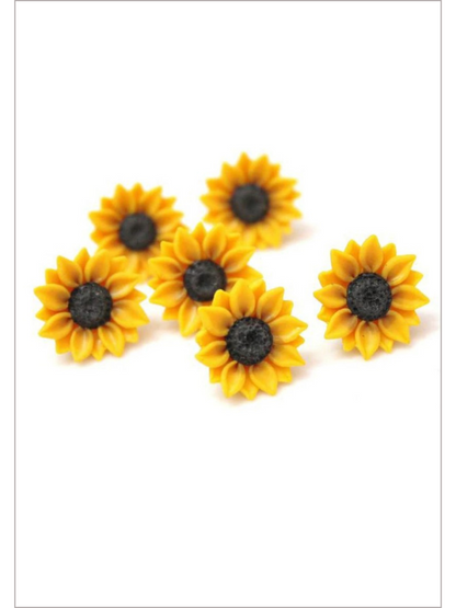 My Only Sunshine Sunflower Stud Earrings