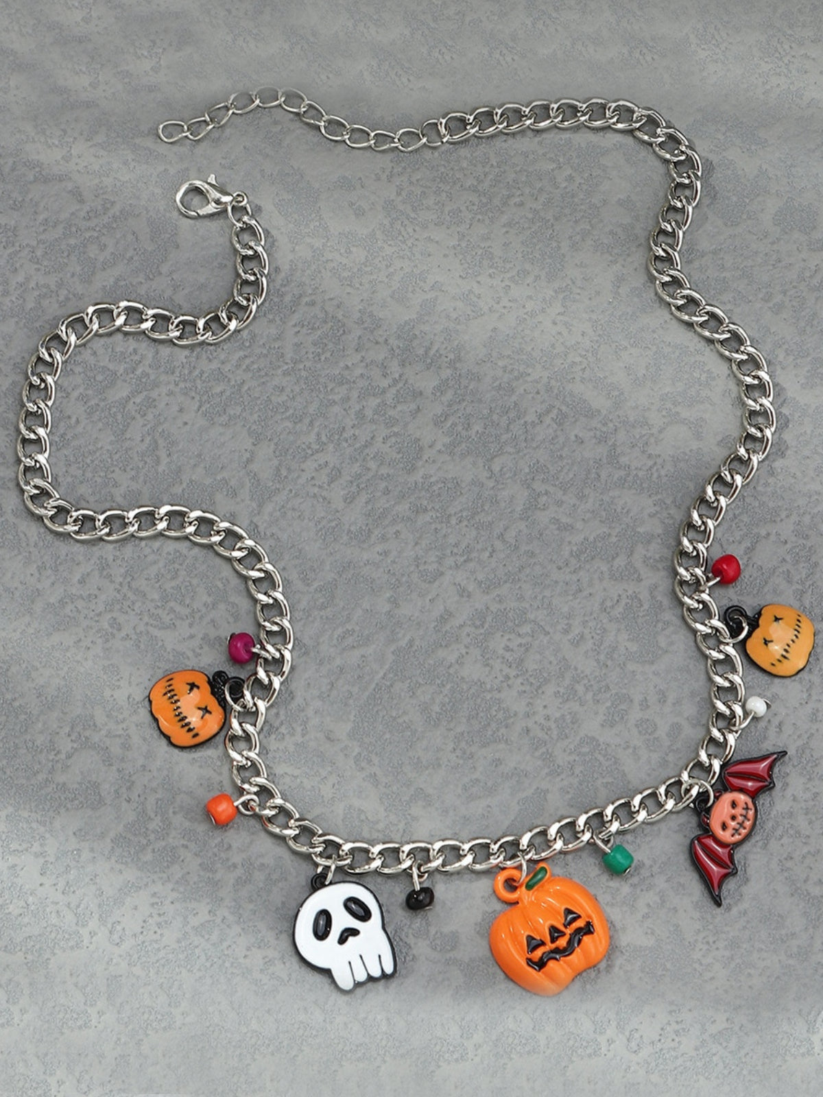 Girls Bewitching Style Halloween Charm Necklace