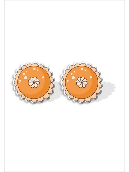 My Sweet Thanksgiving Acrylic Pumpkin Earrings