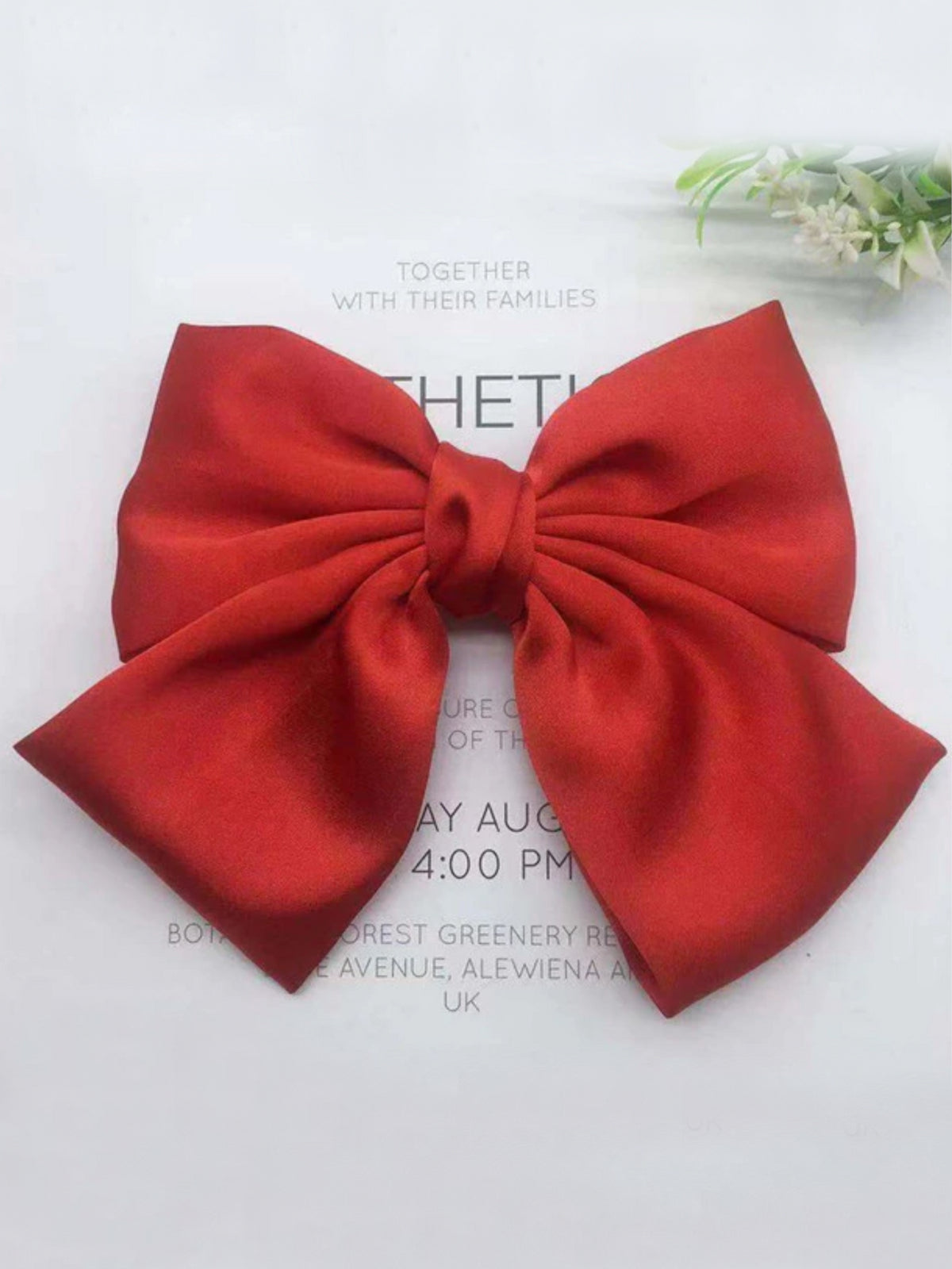 She's Sophisticated Satin Hair Bow