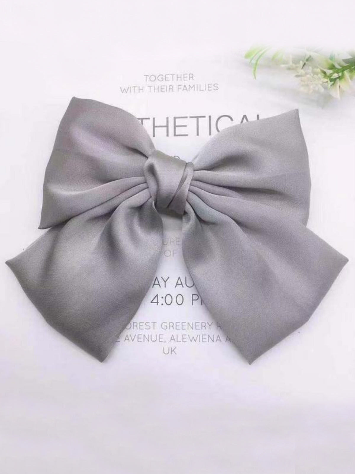 She's Sophisticated Satin Hair Bow