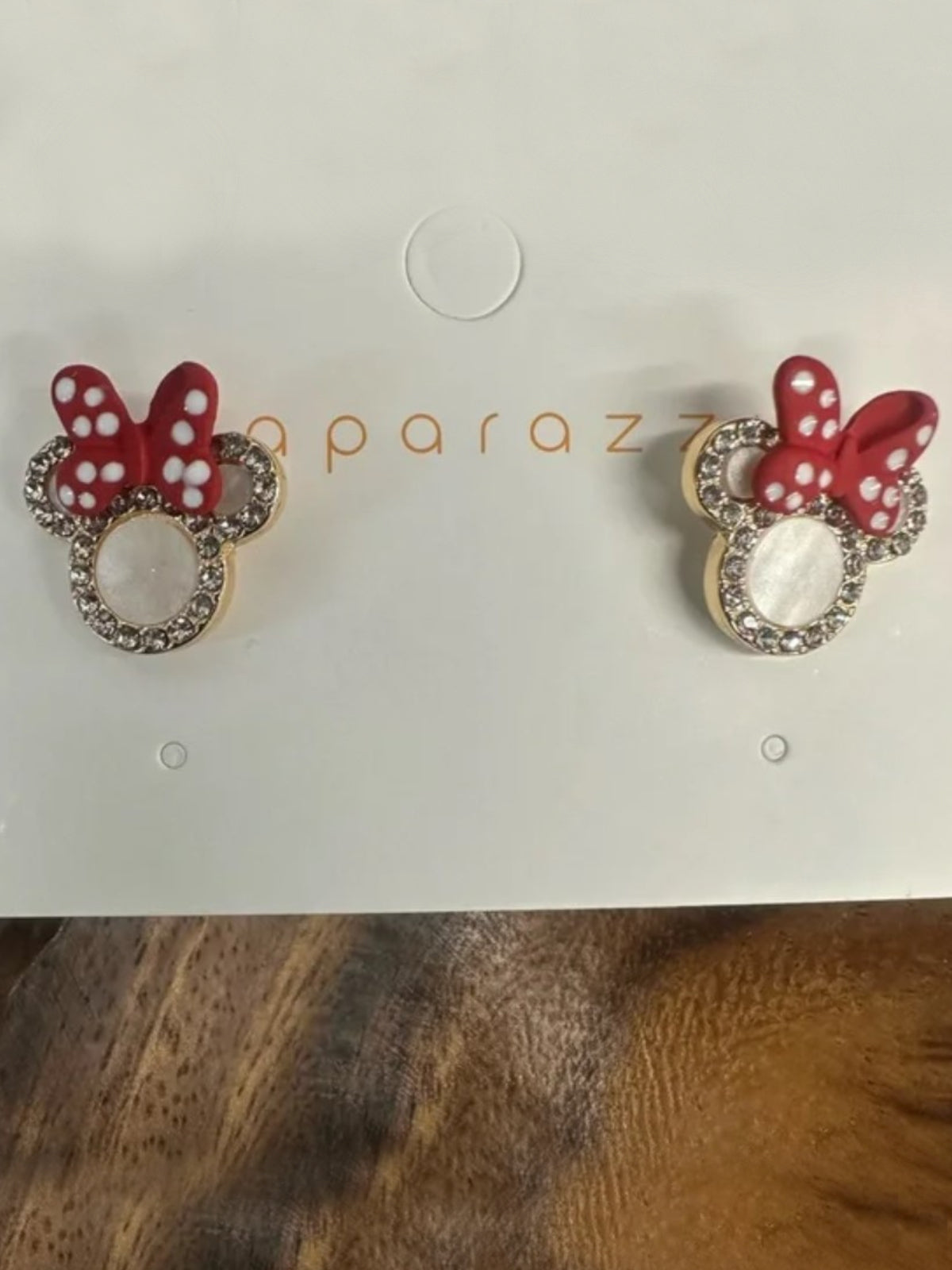 Time For Magic Red Bowknot Mouse Earrings