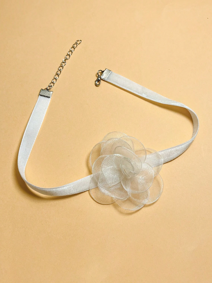 Spring Bling Flower Choker Necklace