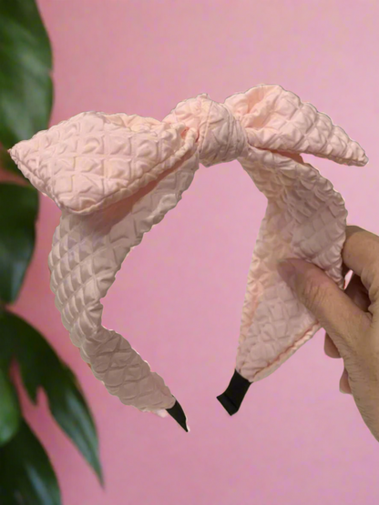 Locks In Luxe Quilted Bowknot Headband