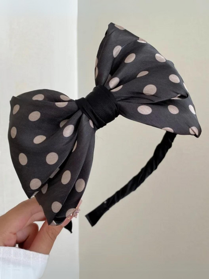 My Prettiest Hairstyle Polka Dot Bow Headband