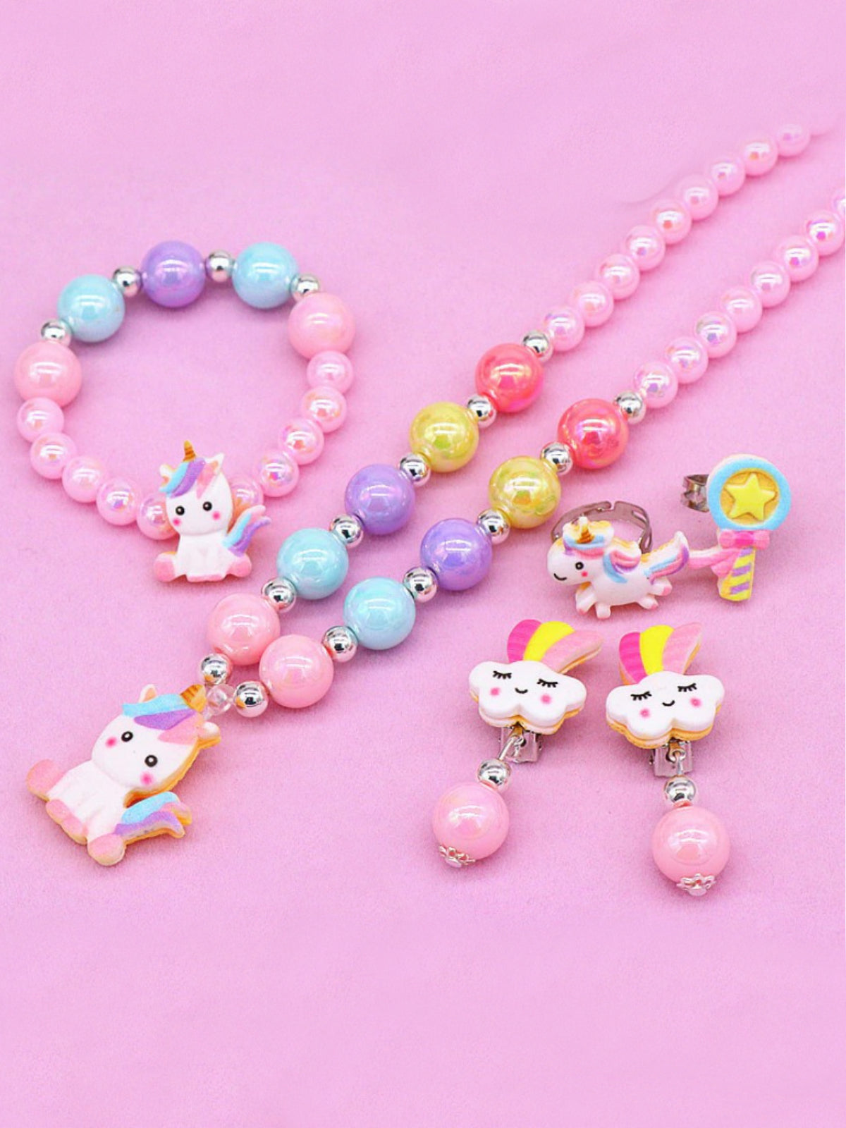 Simply Magic Unicorn Pearl Jewelry 6-Piece Set