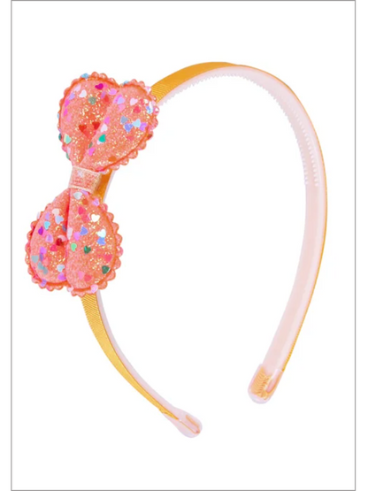 Dazzle Me Glitter Bow Headband