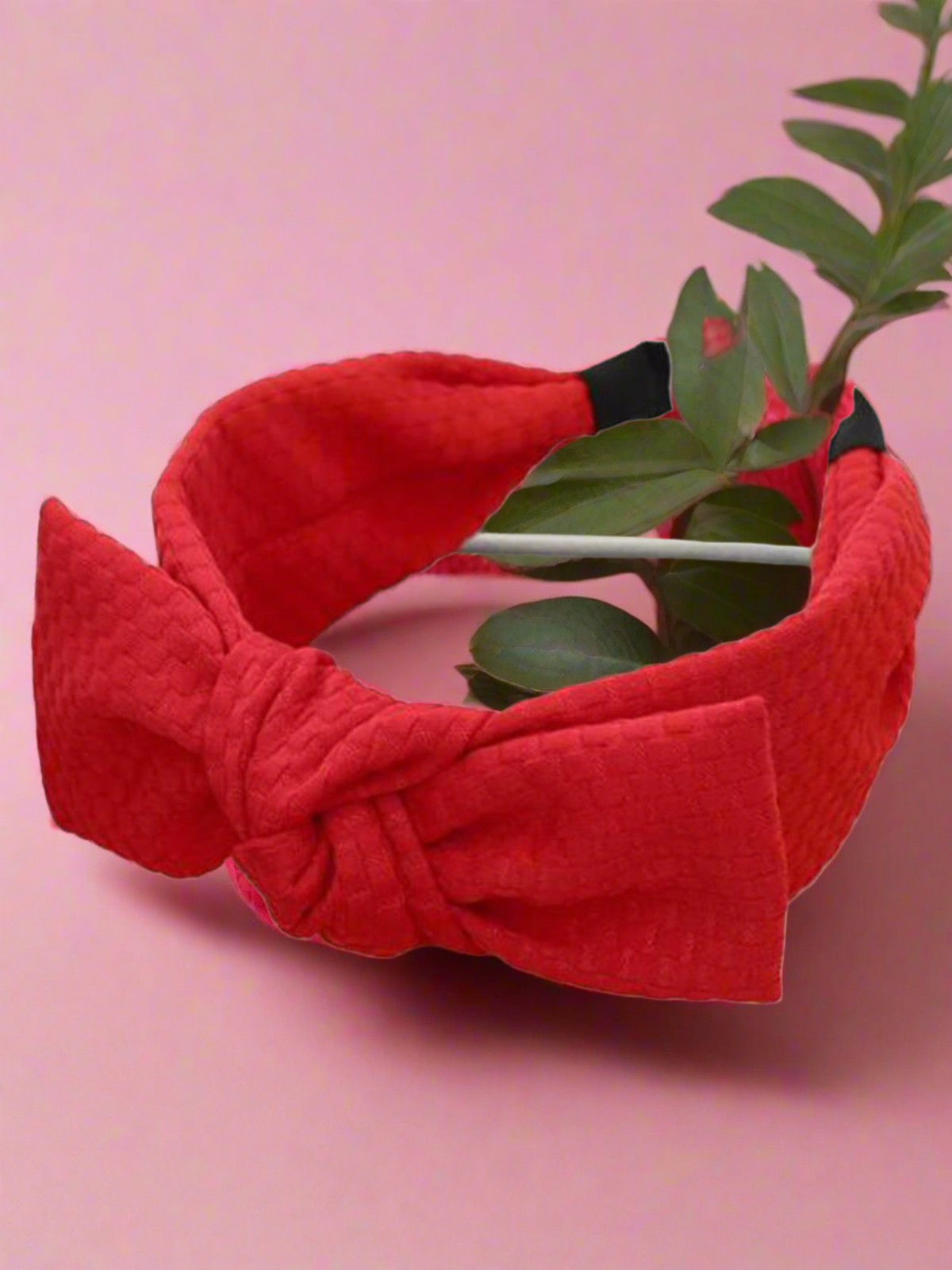 Call Me Little Red Bow Knot Headband