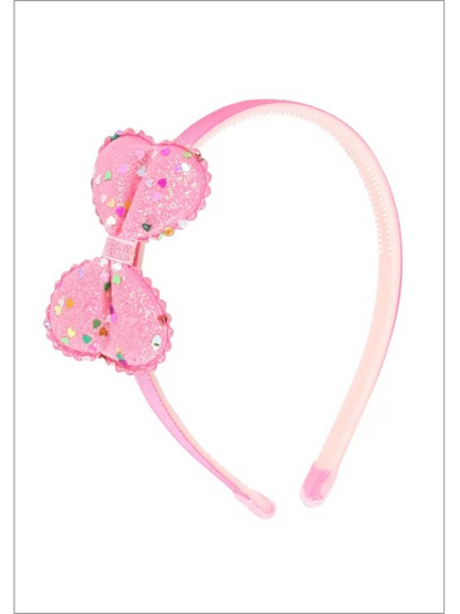 Dazzle Me Glitter Bow Headband