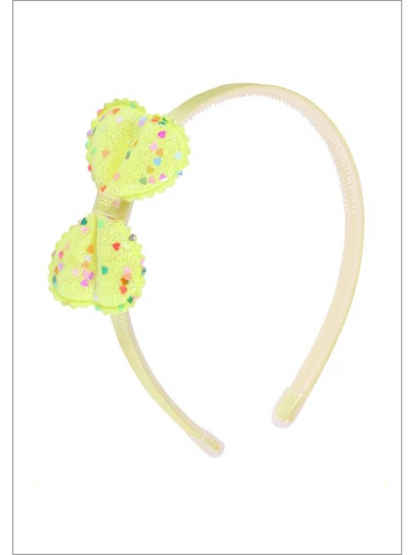 Dazzle Me Glitter Bow Headband