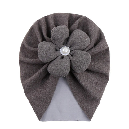 Pearl Turban Baby Hat: Elegant Headwear for Newborns