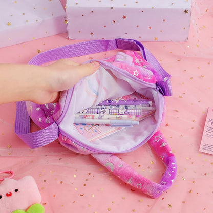 Plush Unicorn Crossbody Bag