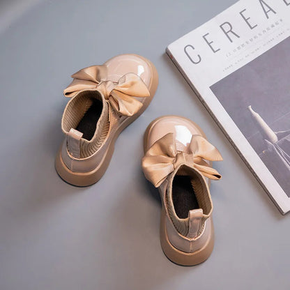 Girls Sock Boots: Elegant and Non-slip School Shoes