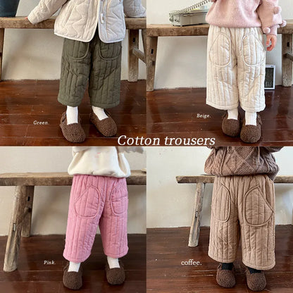 Elastic Waist Cotton Harem Pants - Kid's Spring/Autumn Trousers