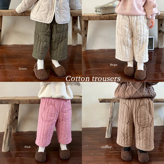 Elastic Waist Cotton Harem Pants - Kid's Spring/Autumn Trousers