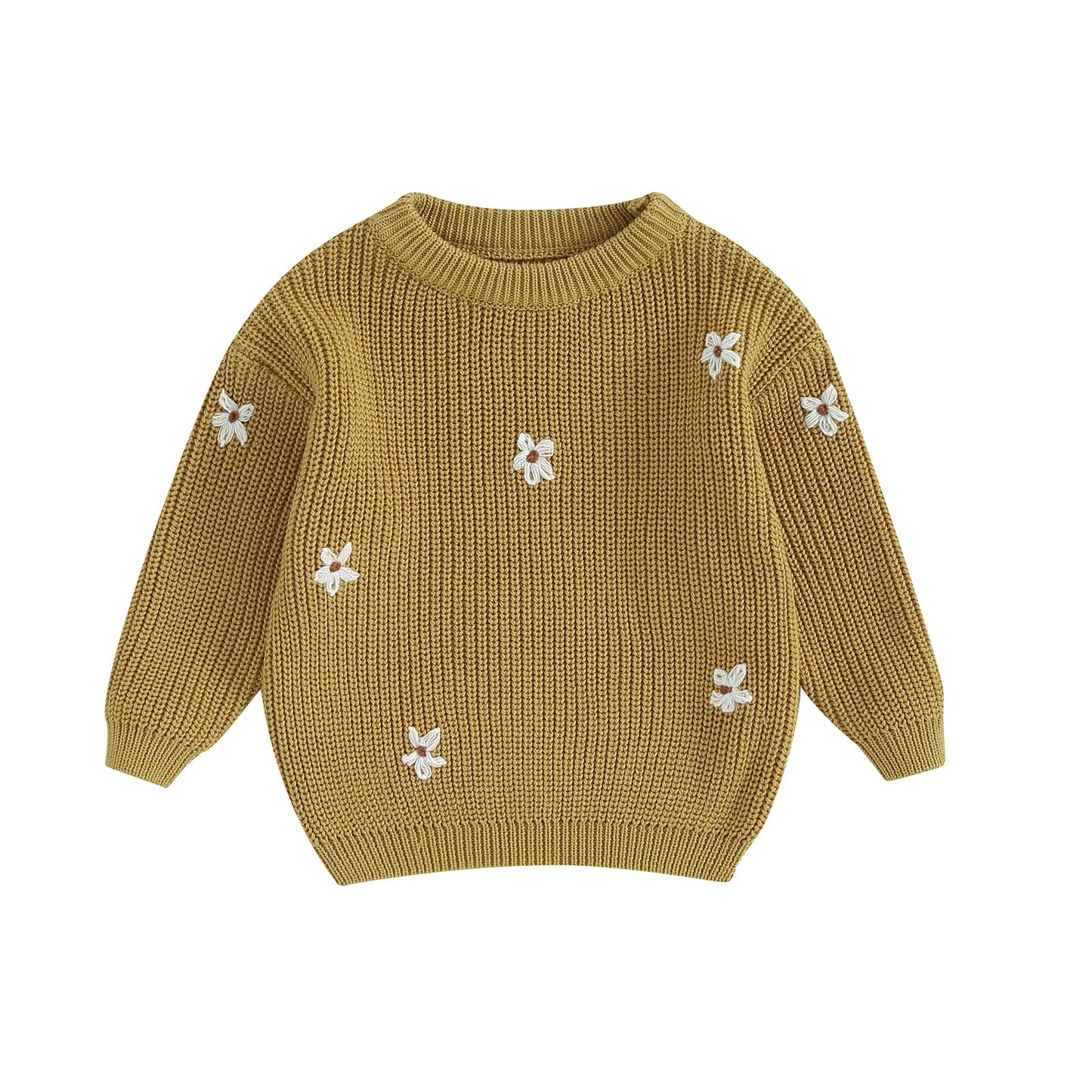 Cute Flower Knit Sweater - Cozy Knitwear for Newborns