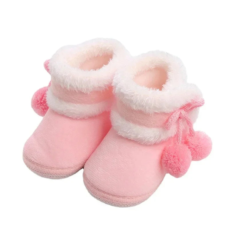 Newborn Baby First Walkers - Soft Anti-slip Crib Shoes