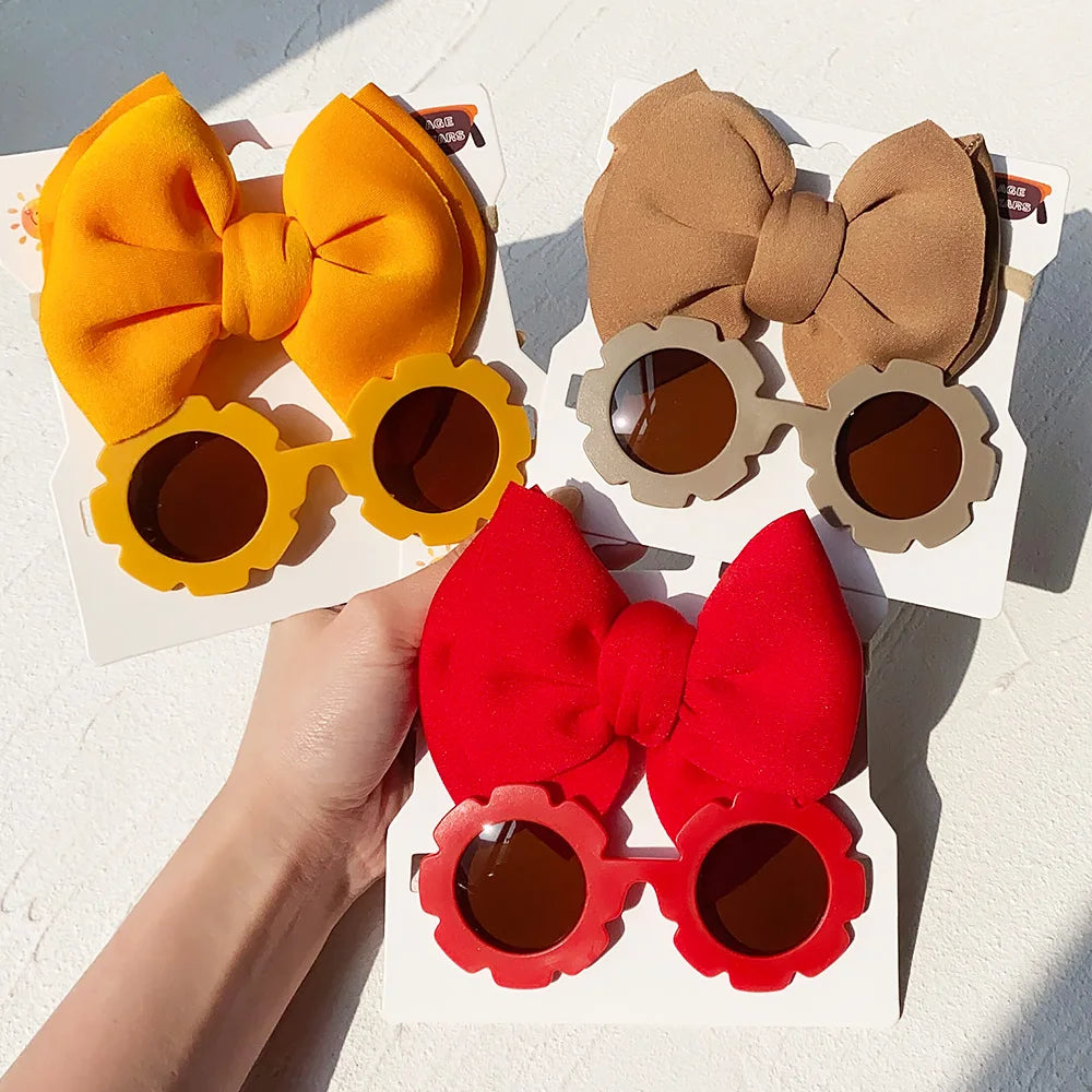 Fashion Baby Girls' Sunglasses and Hair Band Set