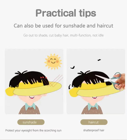 Kids Visor Shampoo Cap - Hippo Style