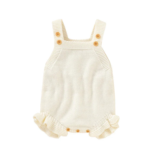 Knitted Baby Girls Summer Rompers