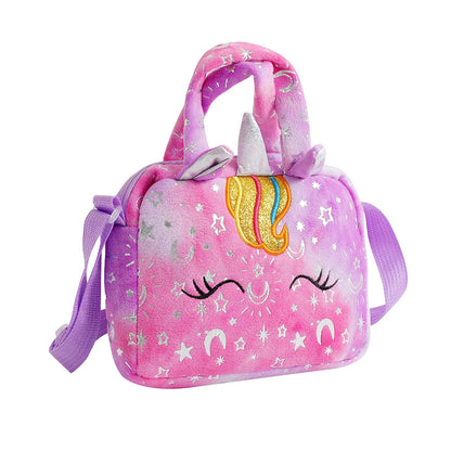 Plush Unicorn Crossbody Bag