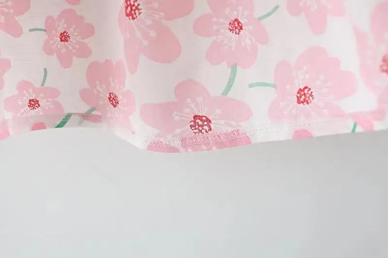 Sweet Summer Bow Floral Dress Set for Girls (3months-3 years)